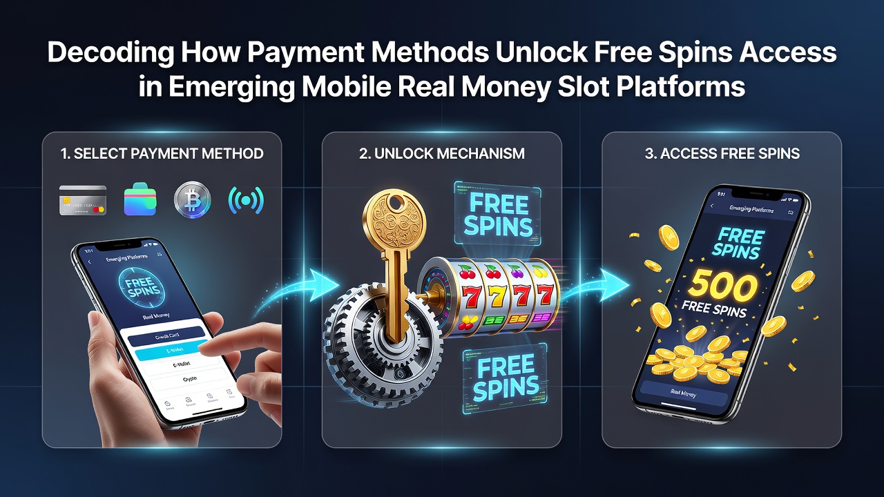Close-up view of smartphone screen showing cryptocurrency wallet transfer completing and free spins credited in a slot game